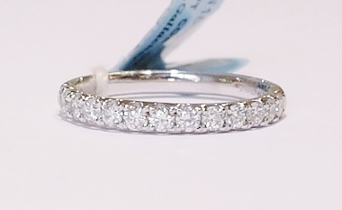 Platinum and diamond band