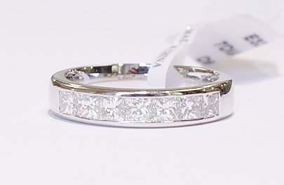 Platinum and diamond band