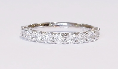 Platinum and diamond band