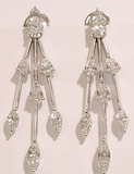 Diamond drop earrings