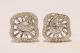 Diamond stud earrings