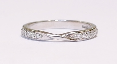 Platinum and diamond band