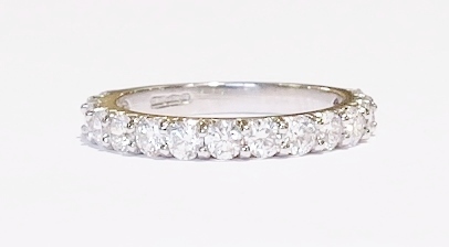 Platinum and diamond ring