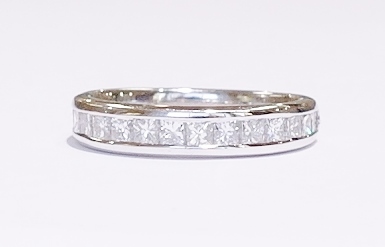 Platinum and diamond ring