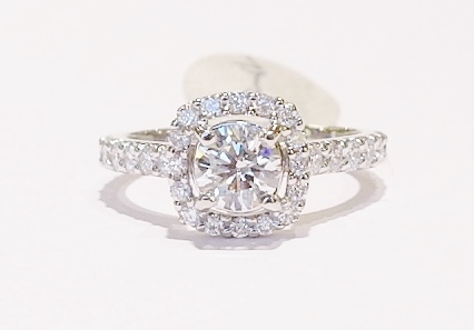 Platinum diamond ring (certificated)