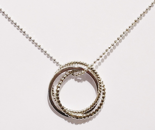 Sterling silver Zinzi pendant/ring