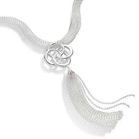 Sterling silver Molly brown necklace