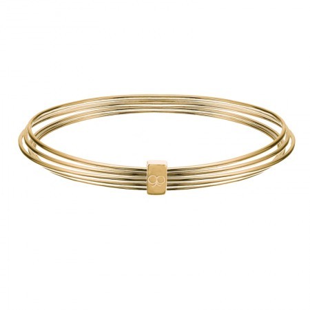 Sterling silver Molly brown 'slinky' bangle(gold plated)