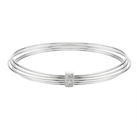 Sterling silver Molly brown 'slinky' bangle