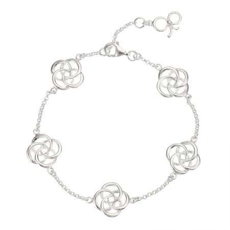 Sterling silver Molly brown bracelet