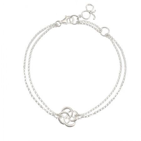 Sterling silver Molly brown bracelet