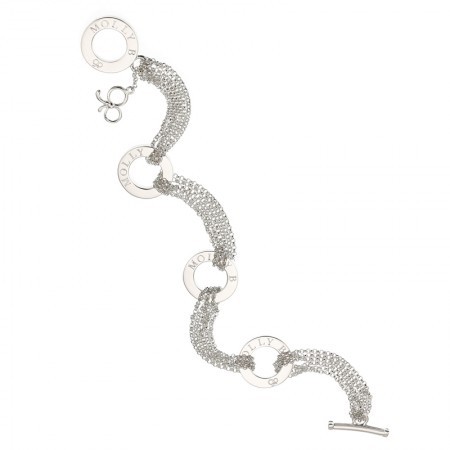 Sterling silver Molly brown bracelet