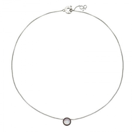 Sterling silver Molly brown necklace