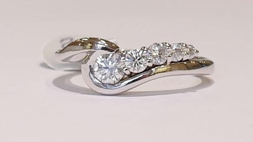 Five stone diamond ring