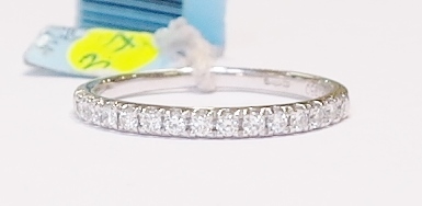 Platinum and diamond ring