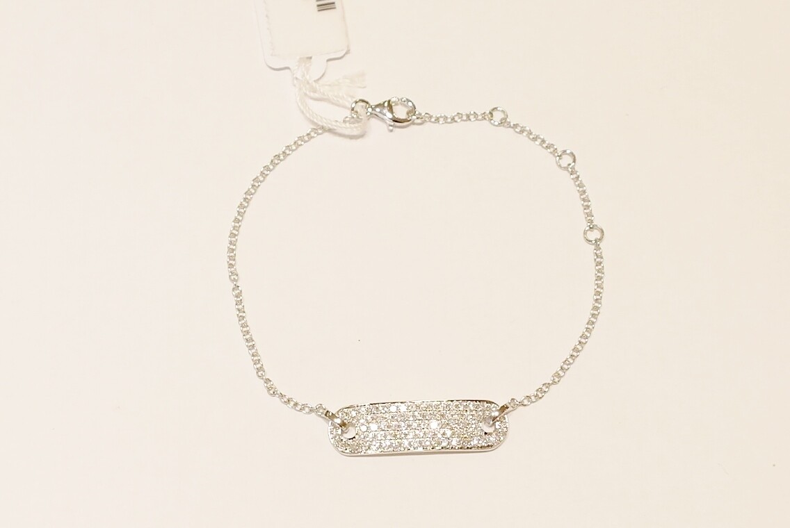 18ct white gold diamond bracelet