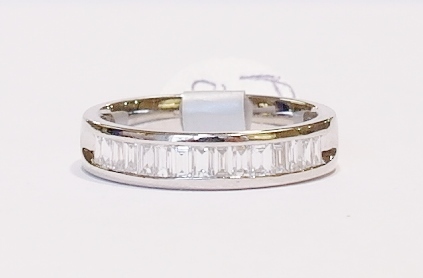 Platinum and diamond ring