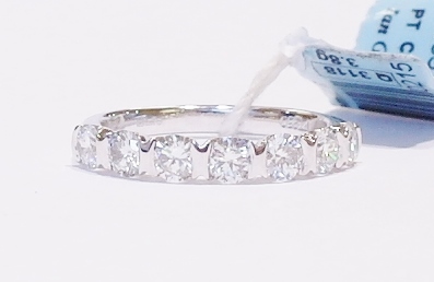 Platinum and diamond ring