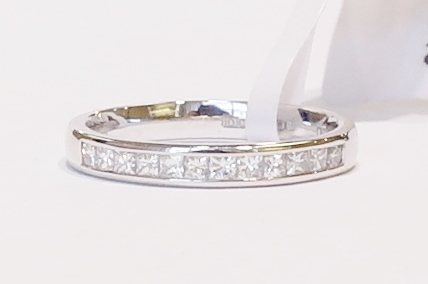 Platinum and diamond ring