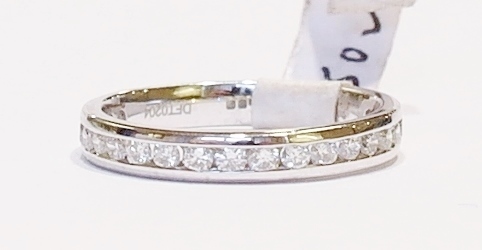 Platinum and diamond ring