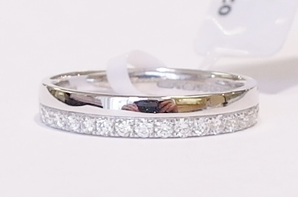 Platinum and diamond band