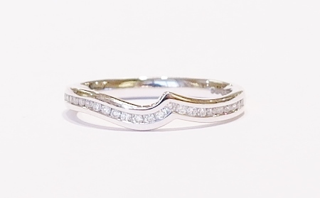 Platinum and diamond band