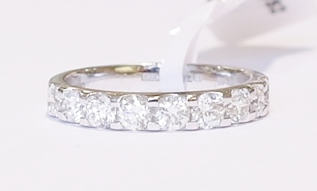 Platinum and diamond band