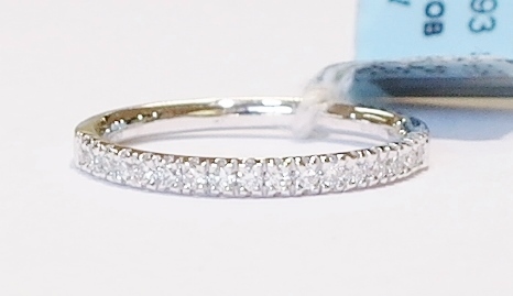 Platinum and diamond band
