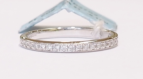 Platinum and diamond band