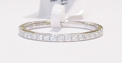 Platinum and diamond band