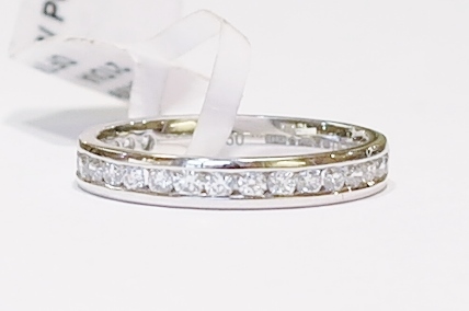 Platinum diamond band