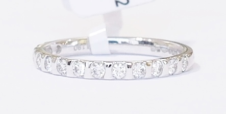 Platinum and diamond band