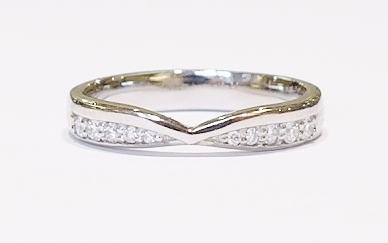 Platinum and diamond band