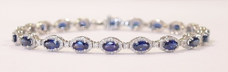 Sapphire and Diamond Bracelet