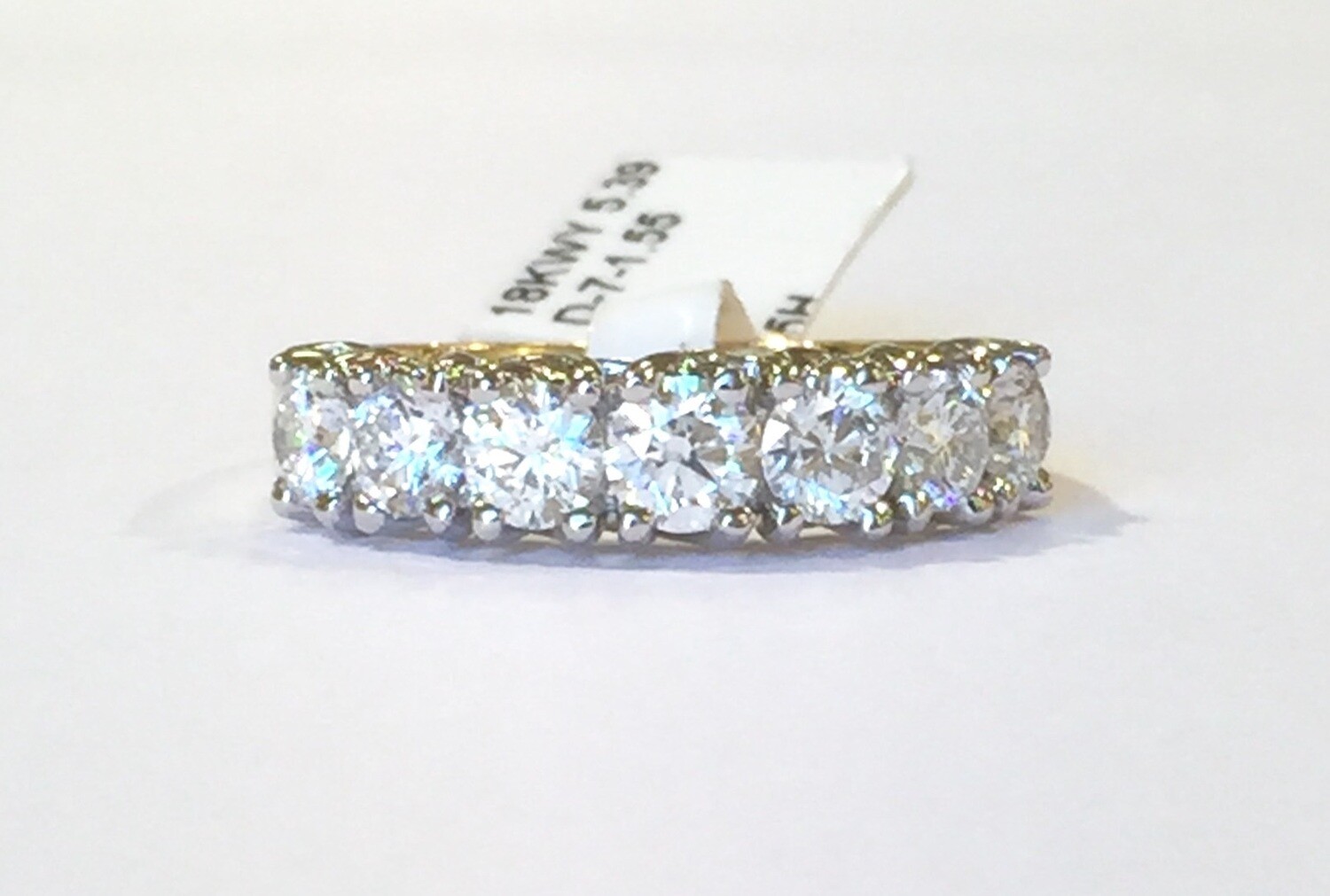 18ct seven-stone diamond ring