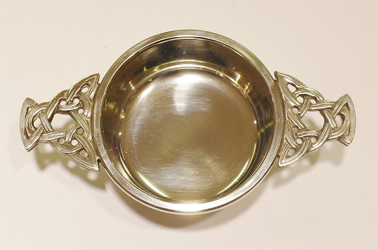 2 1/2" pewter quaich