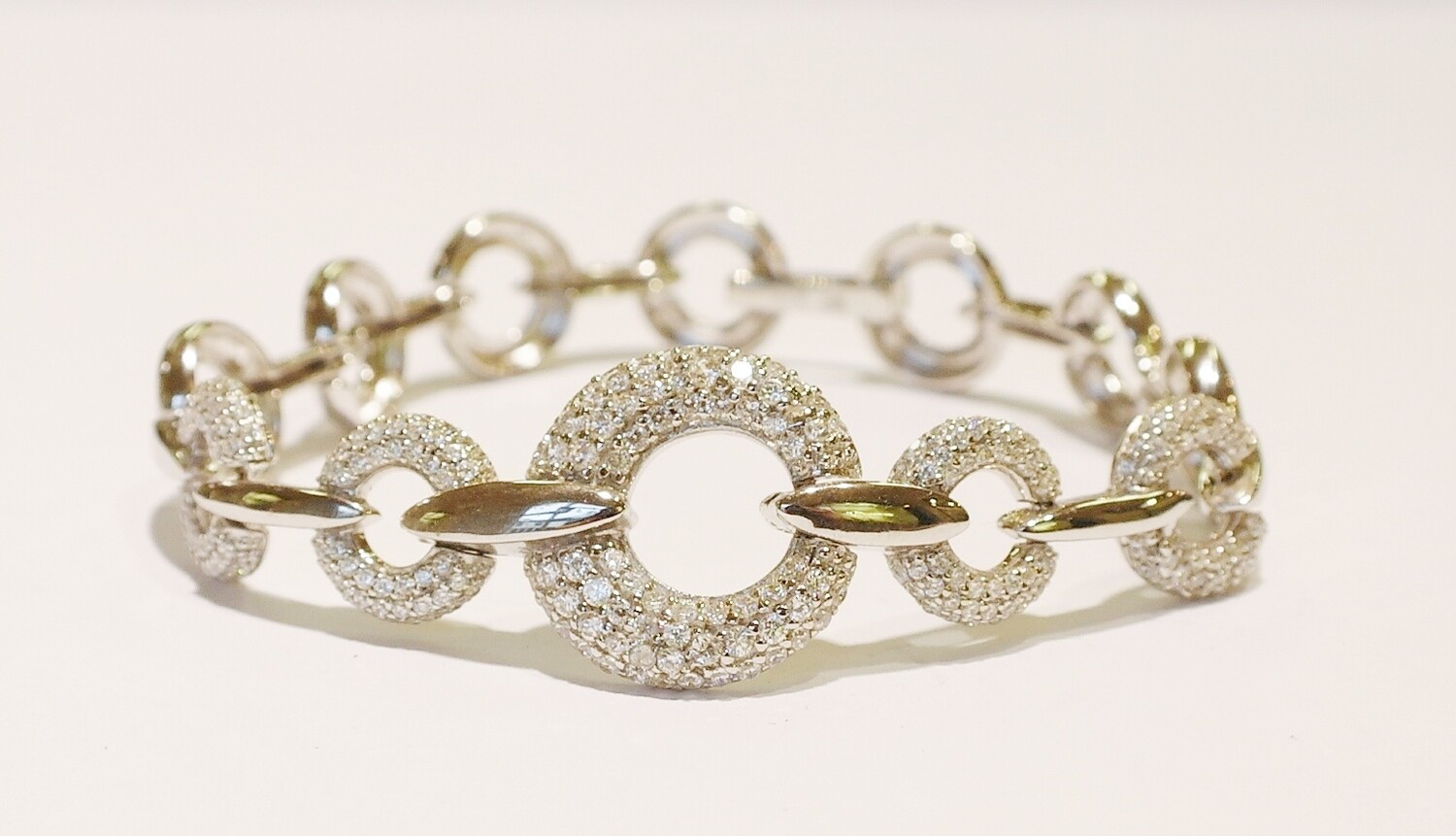 Sterling silver and cubic zirconia bracelet