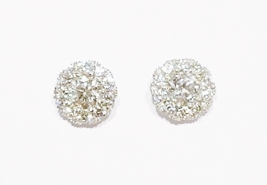 18ct white gold diamond earrings