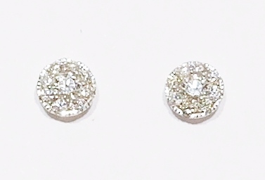 18ct white gold diamond earrings