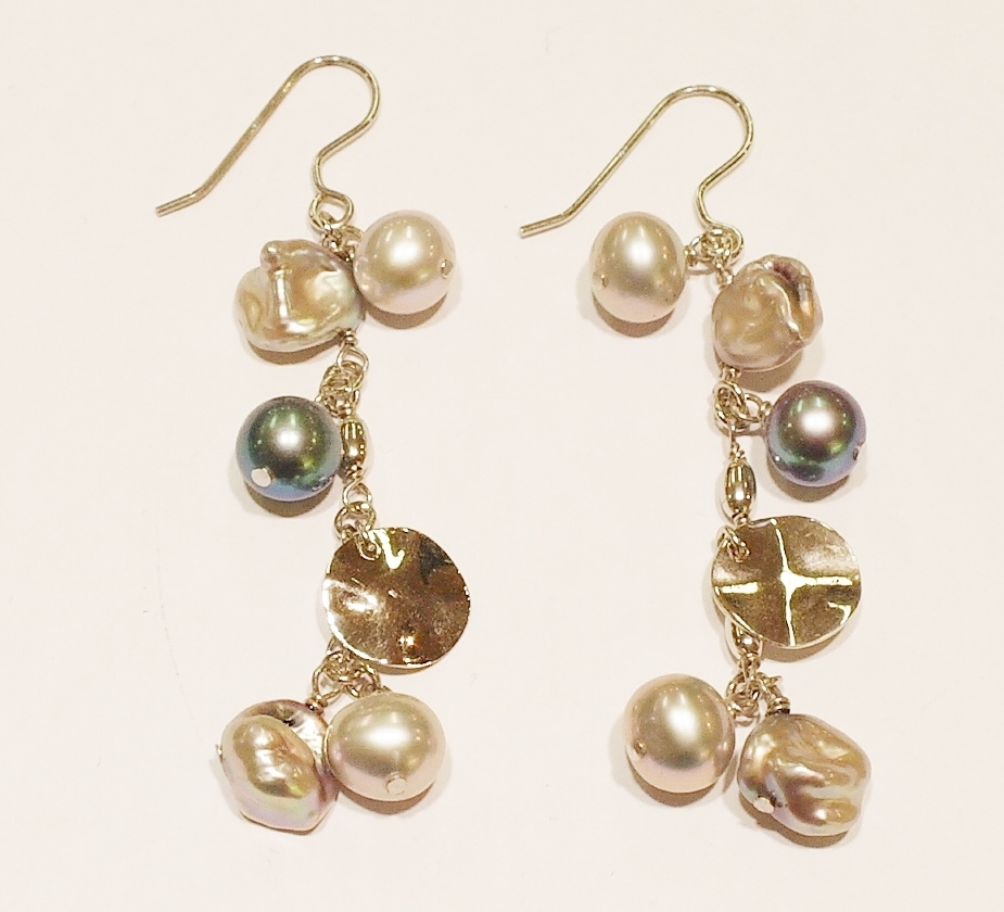 Sterling silver pearl earrings