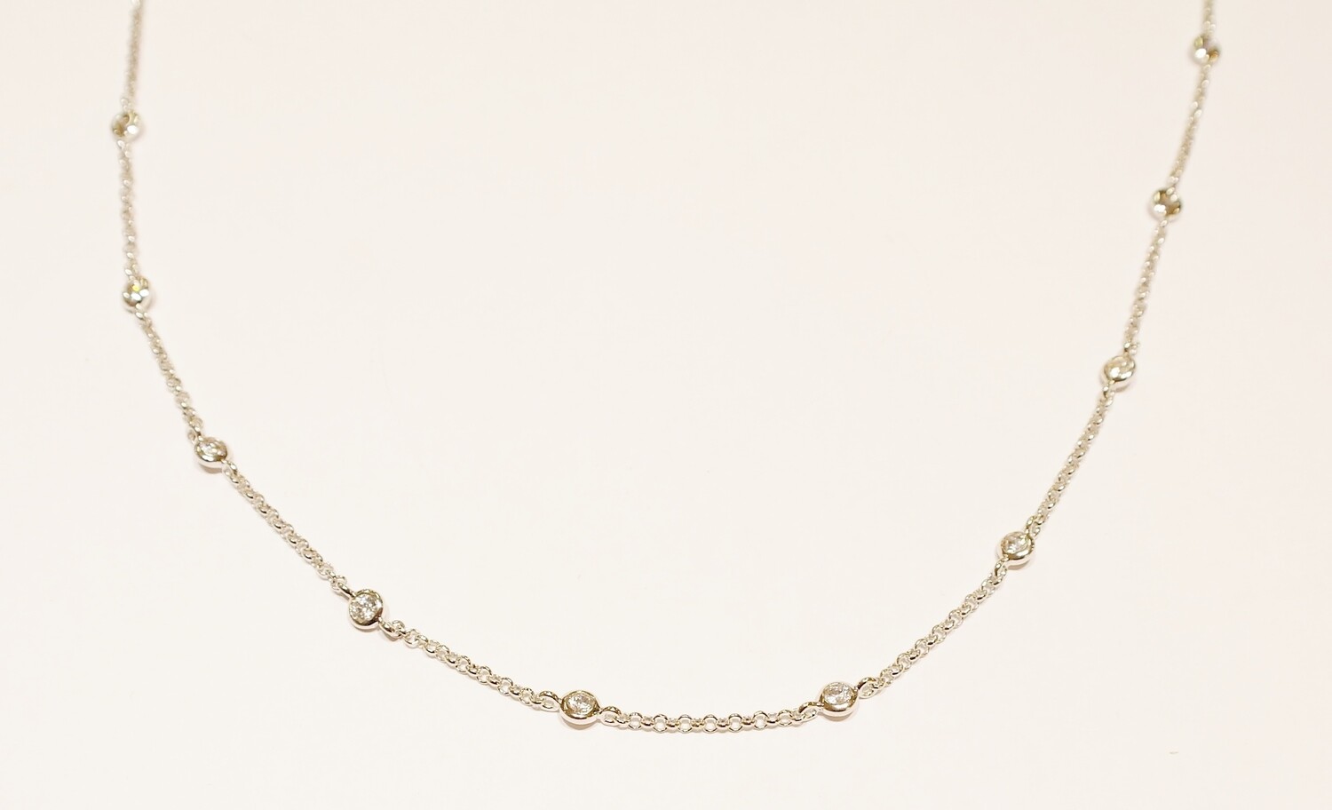 Sterling silver and cubic zirconia necklace