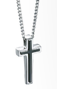 Fred Bennet stainless steel cross and chain