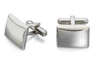 Fred Bennett stainless steel cufflinks