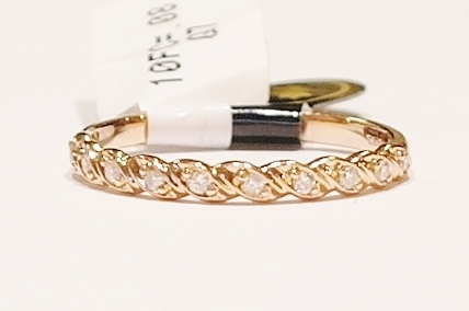 9ct rose gold diamond ring