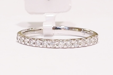 Platinum and diamond band
