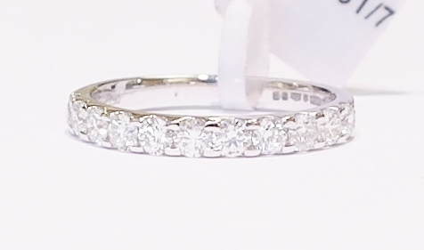 Platinum and diamond ring
