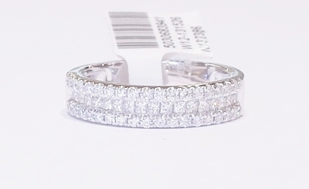 Platinum and diamond ring