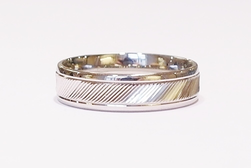 Gents 6mm palladium band