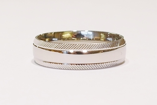 Gents 6mm palladium band