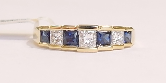 Sapphire and Diamond Eternity Ring